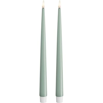 Deluxe HomeArt LED-lys 28cm - Kongelig blå - 3D-flamme - Skinnende - 2 deler Deluxe HomeArt LED-lys 28cm - Kongelig blå - 3D-flamme - Skinnende - 2 deler