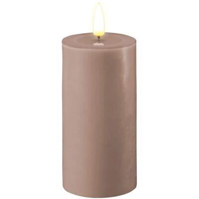 LED-lys Deluxe HomeArt - 24cm Rosé 3D flamme 2 stk LED-lys Deluxe HomeArt - 24cm Rosé 3D flamme 2 stk