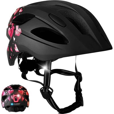 Crazy Safety Kinder Fahrradhelm - Schwarz, 54-58cm, EN1078 Crazy Safety Kinder Fahrradhelm - Schwarz, 54-58cm, EN1078