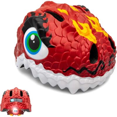 Crazy Safety Drache Kinder Fahrradhelm - Verstellbar, Leicht, Zertifiziert EN 1078 Crazy Safety Drache Kinder Fahrradhelm - Verstellbar, Leicht, Zertifiziert EN 1078