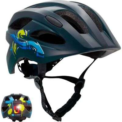 Crazy Safety Kinder Fahrradhelm - Schwarz/Blau/Rot EN1078 Crazy Safety Kinder Fahrradhelm - Schwarz/Blau/Rot EN1078