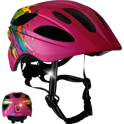 Crazy Safety Rosa Kinder Fahrradhelm - 6-12 Jahre EN1078 Crazy Safety Rosa Kinder Fahrradhelm - 6-12 Jahre EN1078