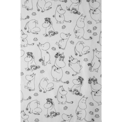 Dsignhouse x Moomin - Bruseforhæng Mumin 180x200 cm - Hvid - Badeværelsestilbehør Dsignhouse x Moomin - Bruseforhæng Mumin 180x200 cm - Hvid - Badeværelsestilbehør