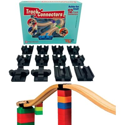 Toy2 Bahnsteckverbinder - Klein, 12 St., Vielseitiges Bau-Set Toy2 Bahnsteckverbinder - Klein, 12 St., Vielseitiges Bau-Set