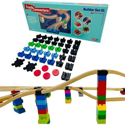 Toy2 Mehrfarbige Schienenverbinder - Kompatibel mit DUPLO & BRIO Toy2 Mehrfarbige Schienenverbinder - Kompatibel mit DUPLO & BRIO