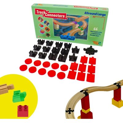 Toy2 Bahnverbinder - Allround Groß - 33 Stück Toy2 Bahnverbinder - Allround Groß - 33 Stück