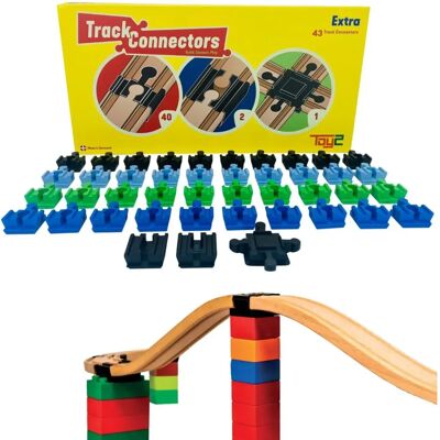Toy2 Track Anschlüsse - 43 st. - Basic + Schnittmenge - Spielzeug Toy2 Track Anschlüsse - 43 st. - Basic + Schnittmenge - Spielzeug
