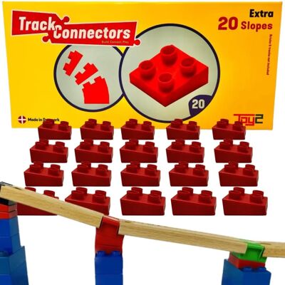 Toy2 Track Connectors - Neigungssteine - 20 Stück Toy2 Track Connectors - Neigungssteine - 20 Stück