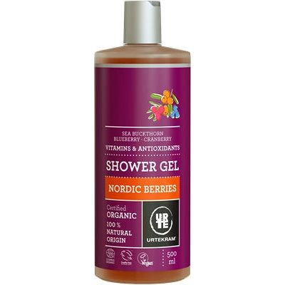 Gel douche bio aux baies nordiques Urtekram - 500ml - Publicité Gel douche bio aux baies nordiques Urtekram - 500ml - Publicité