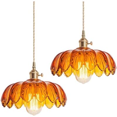 Wottes - Lámpara Colgante Vintage - Ámbar Wottes - Lámpara Colgante Vintage - Ámbar