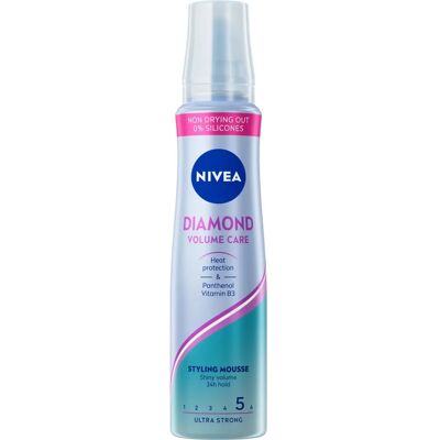 Nivea Soin Volume Diamant Mousse pour cheveux - Mousse capillaire Nivea Soin Volume Diamant Mousse pour cheveux - Mousse capillaire