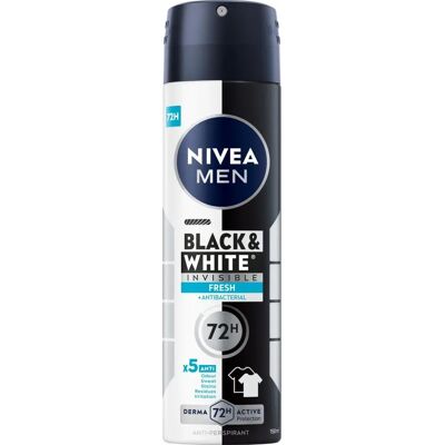 NIVEA MEN Black & White Fresh Antiperspirant - Déodorant NIVEA MEN Black & White Fresh Antiperspirant - Déodorant