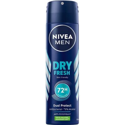 Nivea Men Dry Fresh Deo Spray - 150ml Langanhaltender Schutz Nivea Men Dry Fresh Deo Spray - 150ml Langanhaltender Schutz