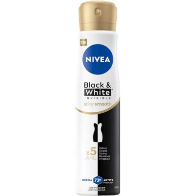 Nivea Black&White Invisible Silky Smooth Antiperspirant Spray - Antiperspirant Spray Nivea Black&White Invisible Silky Smooth Antiperspirant Spray - Antiperspirant Spray