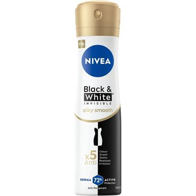 Nivea Black&White Invisible Silky Smooth Antiperspirant Spray - Deo Nivea Black&White Invisible Silky Smooth Antiperspirant Spray - Deo