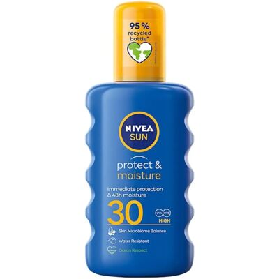 Nivea Napvédő & Hidratáló SPF 30 - Szolárium Spray Nivea Napvédő & Hidratáló SPF 30 - Szolárium Spray
