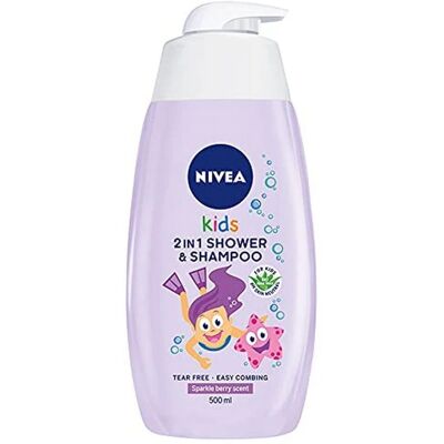 Nivea Kids 2en1 Gel douche et lotion aux gommes de luxe 500ml Nivea Kids 2en1 Gel douche et lotion aux gommes de luxe 500ml