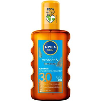 Nivea Zonbescherming & Bruiningsolie SPF30 Spray Nivea Zonbescherming & Bruiningsolie SPF30 Spray