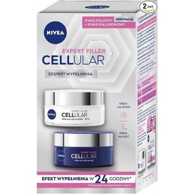Nivea Set de relleno celular de ácido hialurónico - Cuidado antiarrugas Nivea Set de relleno celular de ácido hialurónico - Cuidado antiarrugas