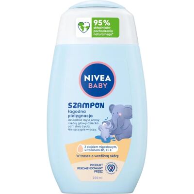 Shampoing Doux Bébé Nivea - 200ml - Sans larmes - Publicité Shampoing Doux Bébé Nivea - 200ml - Sans larmes - Publicité