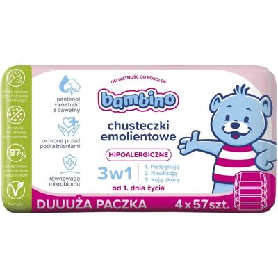NIVEA Baby Feuchtigkeitstücher - 3-in-1 - 4er Pack NIVEA Baby Feuchtigkeitstücher - 3-in-1 - 4er Pack