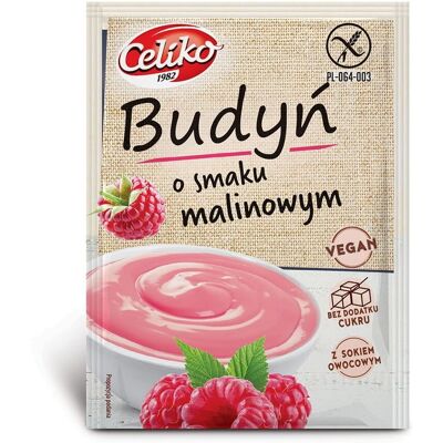 Celiko Bezglutenowy Pudding Malinowy - Deser Celiko Bezglutenowy Pudding Malinowy - Deser