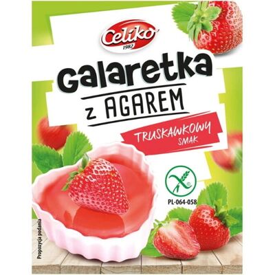 Celiko Truskawkowa Agar Żelatyna - Bezglutenowa Celiko Truskawkowa Agar Żelatyna - Bezglutenowa
