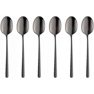 Villa Italia - Mariza Black - 16 cm - Czarny - Zestaw łyżeczek do herbaty Villa Italia - Mariza Black - 16 cm - Czarny - Zestaw łyżeczek do herbaty