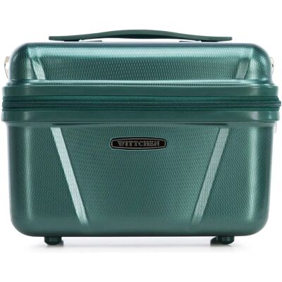 Estuche de cosméticos de viaje de policarbonato verde 25L WITTCHEN Explorer Estuche de cosméticos de viaje de policarbonato verde 25L WITTCHEN Explorer