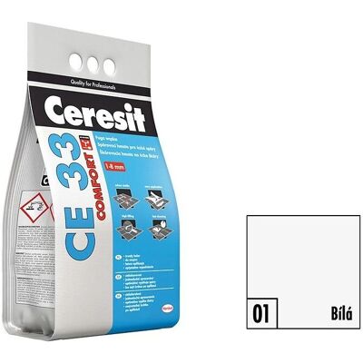 Ceresit - CE 33 - Bílá - 5 kg - Spárovací malta Ceresit - CE 33 - Bílá - 5 kg - Spárovací malta