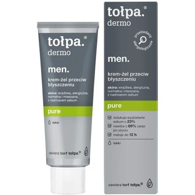 Tołpa Dermo Men 20+ Mattierende Feuchtigkeits-Gel-Creme - Gesichtspflege Tołpa Dermo Men 20+ Mattierende Feuchtigkeits-Gel-Creme - Gesichtspflege