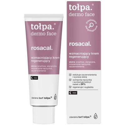 Tołpa Dermo Face Rosacal - Nachtcreme für empfindliche Haut - 40 ml Tołpa Dermo Face Rosacal - Nachtcreme für empfindliche Haut - 40 ml
