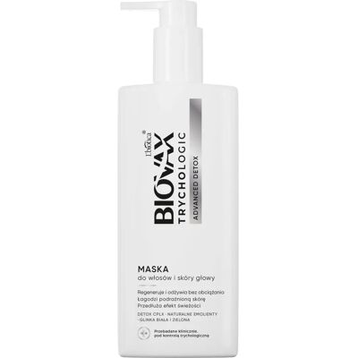 Biovax Trychologic Advanced Detox - Masque pour cheveux et cuir chevelu - Publicité Biovax Trychologic Advanced Detox - Masque pour cheveux et cuir chevelu - Publicité