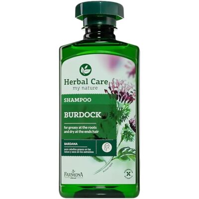 Shampoing Herbal Care à la bardane - Cheveux gras et pointes sèches - Publicité Shampoing Herbal Care à la bardane - Cheveux gras et pointes sèches - Publicité