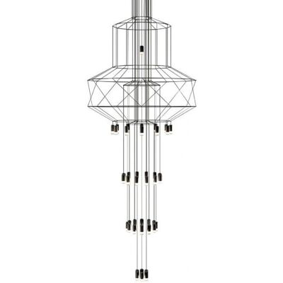 KING HOME 43 Czarna Lampa wisząca - Lampa sufitowa KING HOME 43 Czarna Lampa wisząca - Lampa sufitowa