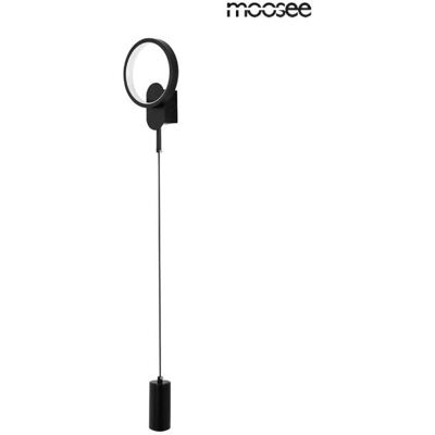 Czarna Oprawa Ścienna MOOSEE - Regulowane LED - Nowoczesny Design Czarna Oprawa Ścienna MOOSEE - Regulowane LED - Nowoczesny Design
