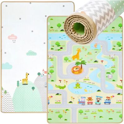 Alfombra de Juegos para Bebés Mamabrum - 120x180cm, Impermeable, Antideslizante, Espuma, Urbanos y Bosques Alfombra de Juegos para Bebés Mamabrum - 120x180cm, Impermeable, Antideslizante, Espuma, Urbanos y Bosques