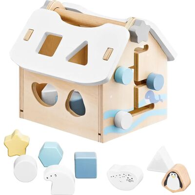 Jouet de tri de formes en bois Mamabrum - Apprentissage précoce 1+ ans - Publicité Jouet de tri de formes en bois Mamabrum - Apprentissage précoce 1+ ans - Publicité