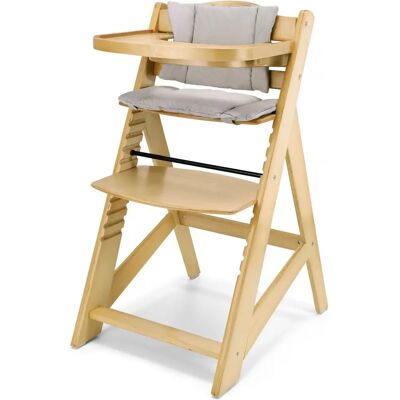 MOBY SYSTEM Seggiolone per Bambini - Regolabile, Legno, Vassoio Rimovibile MOBY SYSTEM Seggiolone per Bambini - Regolabile, Legno, Vassoio Rimovibile