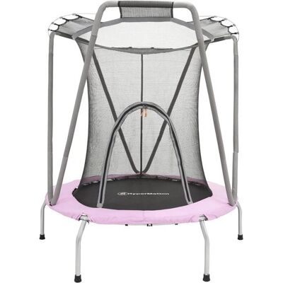 Trampolín enfant 137cm avec filet de sécurité - Intérieur/Extérieur - Publicité Trampolín enfant 137cm avec filet de sécurité - Intérieur/Extérieur - Publicité