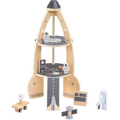 Mamabrum Fusée Spatiale en Bois avec Accessoires - Jouet pour 3+ ans - Publicité Mamabrum Fusée Spatiale en Bois avec Accessoires - Jouet pour 3+ ans - Publicité