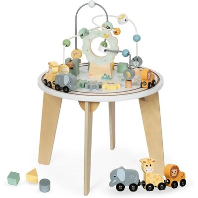 Table Éducative en Bois avec Train Magnétique - Apprentissage & Motricité - Publicité Table Éducative en Bois avec Train Magnétique - Apprentissage & Motricité - Publicité