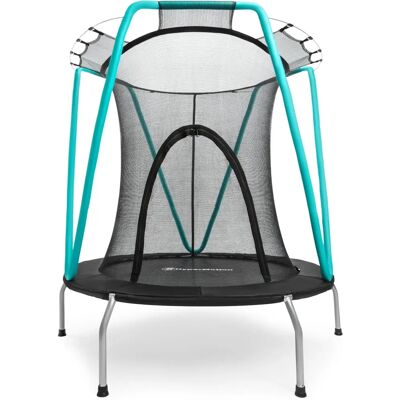 Trampoline enfant avec filet de sécurité - Ø 137cm - Intérieur/Extérieur - Publicité Trampoline enfant avec filet de sécurité - Ø 137cm - Intérieur/Extérieur - Publicité