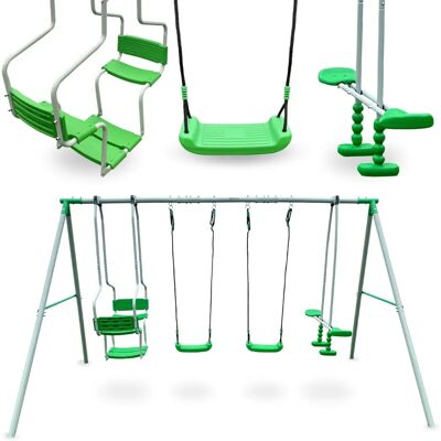 Sprzęt do placu zabaw HyperMotion - SWING HYP7 - Dla dzieci powyżej 3 lat - Odporne na warunki pogodowe i regulowane liny Sprzęt do placu zabaw HyperMotion - SWING HYP7 - Dla dzieci powyżej 3 lat - Odporne na warunki pogodowe i regulowane liny