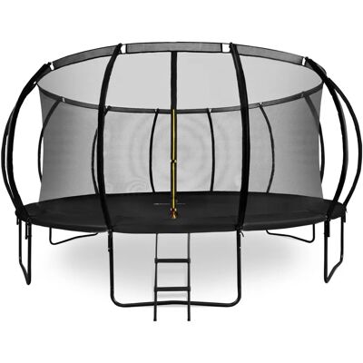 HyperMotion 16FT Dziecięcy Trampolina z Drabinką i Siecią - Trwały & UV odporny HyperMotion 16FT Dziecięcy Trampolina z Drabinką i Siecią - Trwały & UV odporny