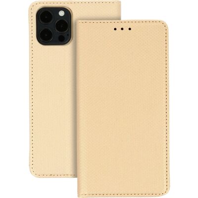 OEM - Book Smart Magnet - iPhone 12 Pro Max - Zlato - case OEM - Book Smart Magnet - iPhone 12 Pro Max - Zlato - case