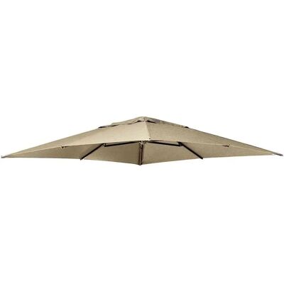SUNGARDEN Easy Sun Taupe 320x320cm Quadratische Schirmbespannung SUNGARDEN Easy Sun Taupe 320x320cm Quadratische Schirmbespannung