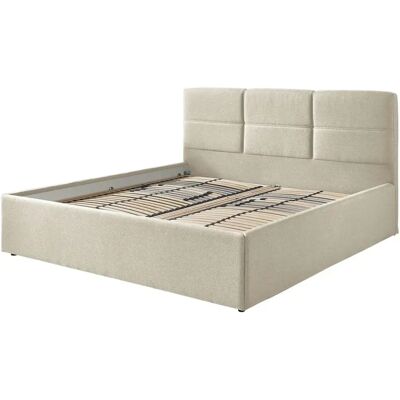 Sconto Durango Beiges Polsterbett - Doppelbett Sconto Durango Beiges Polsterbett - Doppelbett