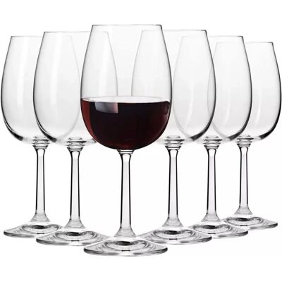 Zestaw Kieliszków do Czerwonego Wina Krosno - 6x 390 ml Zestaw Kieliszków do Czerwonego Wina Krosno - 6x 390 ml