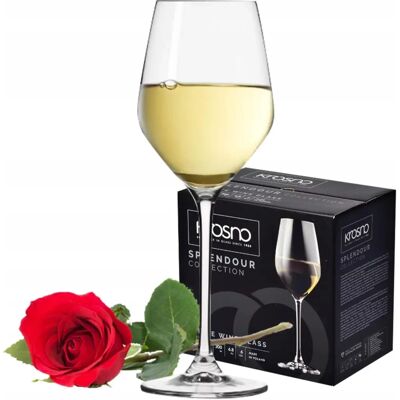 Krosno zestaw kieliszków do białego wina - 6 szt., 200ml - Elegancki kryształ Krosno zestaw kieliszków do białego wina - 6 szt., 200ml - Elegancki kryształ